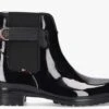 Tommy Hilfiger Th Hardware Rainboot Bottes En Caoutchouc En Noir