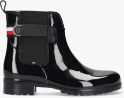 Tommy Hilfiger Th Hardware Rainboot Bottes En Caoutchouc En Noir