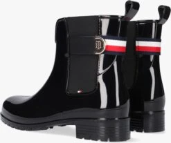 Tommy Hilfiger Th Hardware Rainboot Bottes En Caoutchouc En Noir -Boutique Blackburn 206602 3