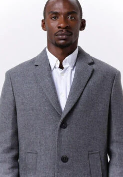 Tommy Hilfiger Manteau Dressed Casual Wool Mix Coat En Gris -Boutique Blackburn 234583 3