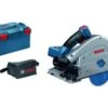 Bosch 06016B4000 - Scie Circulaire Plongeante Sans Fil GKT 18V-52 GC C&G - Machine Seule - Sac à Poussière, CoMo GCY 42 - 06016B4000