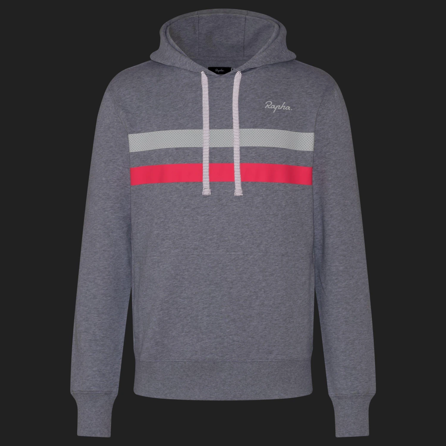 SWEAT CAPUCHE RAPHA BREVET HOODIE GRIS 3 SWEAT CAPUCHE RAPHA BREVET HOODIE GRIS â Image 3