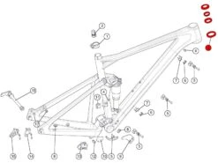 BMC Jeu De Direction Headset A45AC1 2 - 300467 Pour Speedfox / FS01-03 29 / TF01-03 29 / TE01-03 29