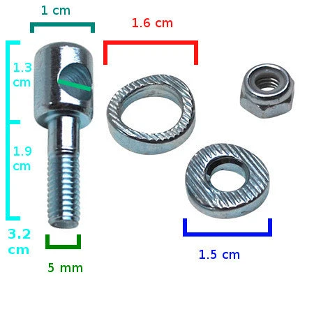 Boulon Guillotine Pour Porte Patin Vélo 4 Boulon Guillotine Pour Porte Patin Vélo – Image 4