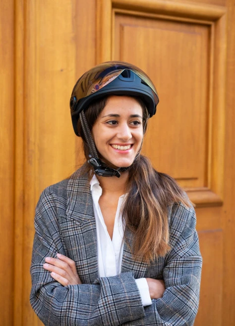 Casque Vélo Quartz Visor Led USB - Cairn 1 Casque Vélo Quartz Visor Led USB - Cairn