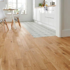 Castorama Parquet Massif à Coller En Chêne GoodHome Visby Finition Huilée Coloris Naturel L.9 X ép.1,5 Cm