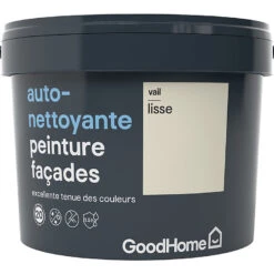 Castorama Peinture Façade Autonettoyante Premium GoodHome Crème Vail 10L