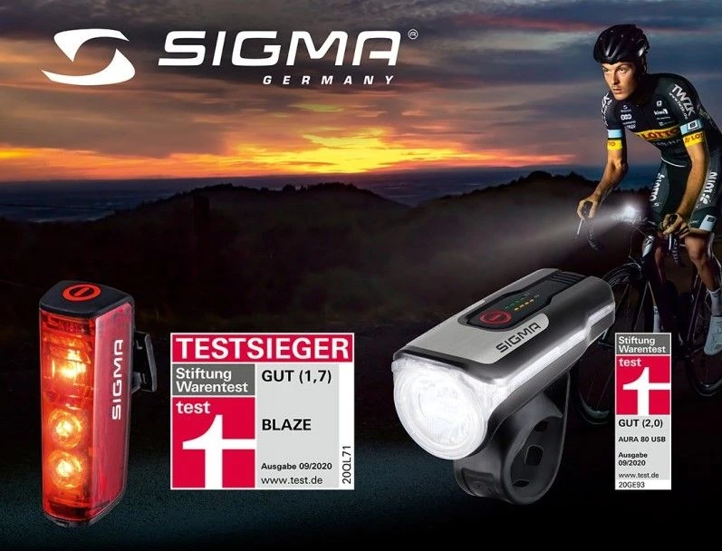 Sigma Sport - Set D'éclairage Avant/arrière - Aura 80 USB /Blaze 2 Sigma Sport - Set D'éclairage Avant/arrière - Aura 80 USB /Blaze – Image 2