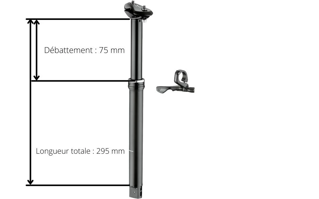 Tige De Selle Télescopique Giant Contact S Switch - 295/75 Mm D30.9mm 2 Tige De Selle Télescopique Giant Contact S Switch - 295/75 Mm D30.9mm – Image 2