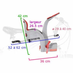 WeeRide DeLuxe Siège Enfant Avant Pour Vélo -Boutique Blackburn weeride deluxe siege enfant avant marron pour velo full 6